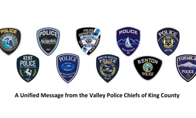 Tukwila Police part of Unified Message from Valley Police Chiefs of King County