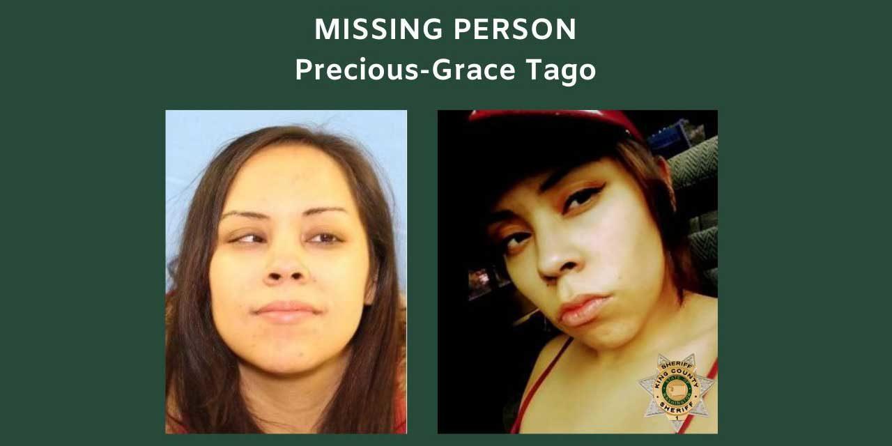 Have you seen Precious-Grace Tago? She’s missing and was last seen in Tukwila