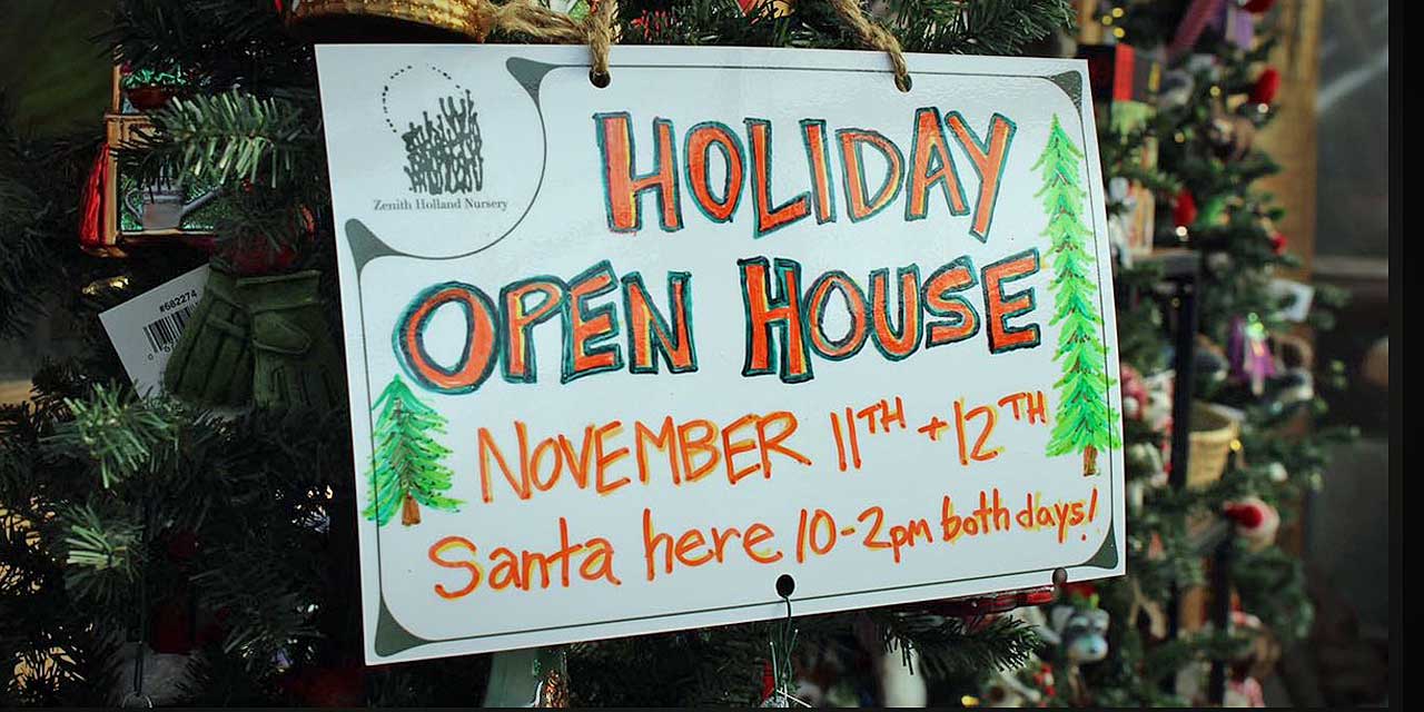 SAVE THE DATE: Holiday Splendor and Specials at Zenith Holland Gift Shop Open House weekend of Nov. 11 & 12
