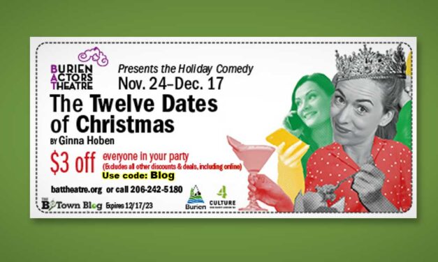 REMINDER: Final chance to save $3 off to see BAT Theatre’s ‘The Twelve Dates of Christmas,’ which ends this weekend