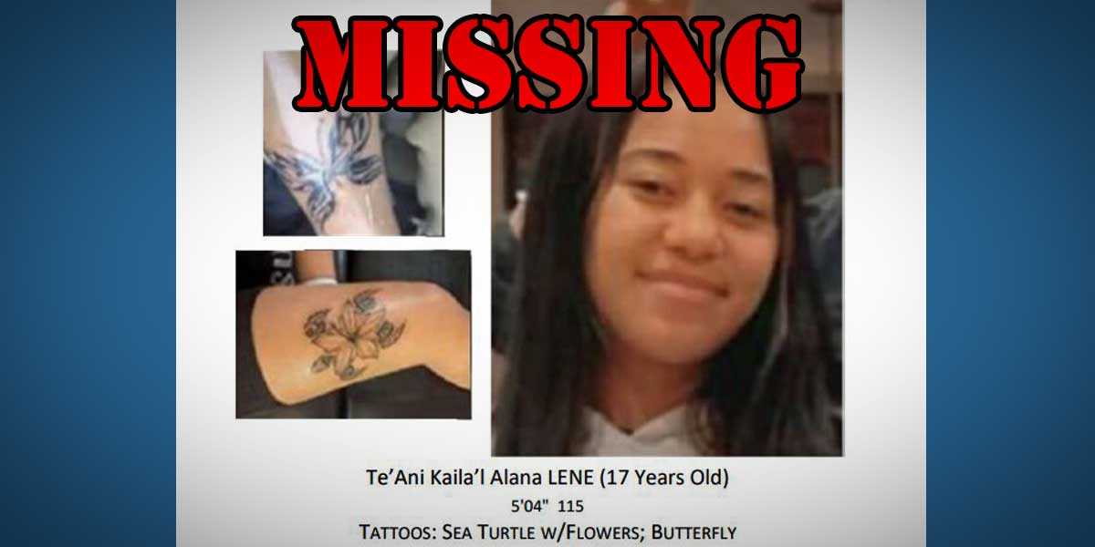 MISSING: 17-year-old Te’Ani Kaila’ has been missing since Feb. 20 from Family Fun Center in Tukwila