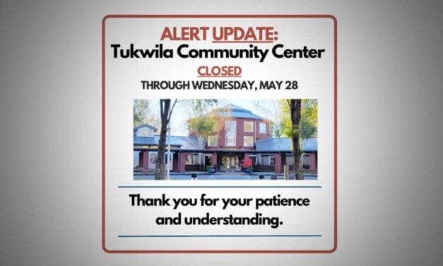 Tukwila Community Center closed through May 28 due to flooding