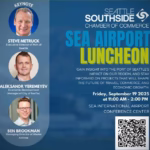 Seattle Southside Chamber’s annual SEA Airport Luncheon will be Friday, Sept. 19