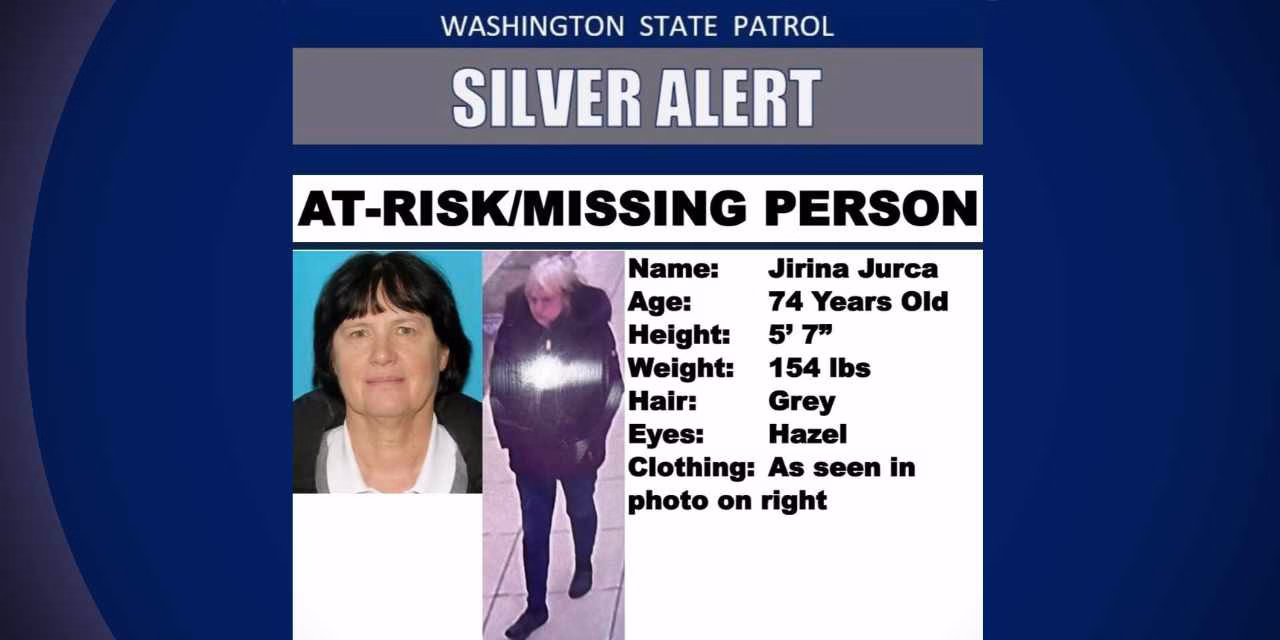 Have you seen Jirina? Silver Alert issued for 74-year-old woman last seen at Southcenter Mall in Tukwila