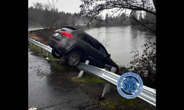 Driver escapes injury after missing SR 599 ramp to Tukwila International Boulevard