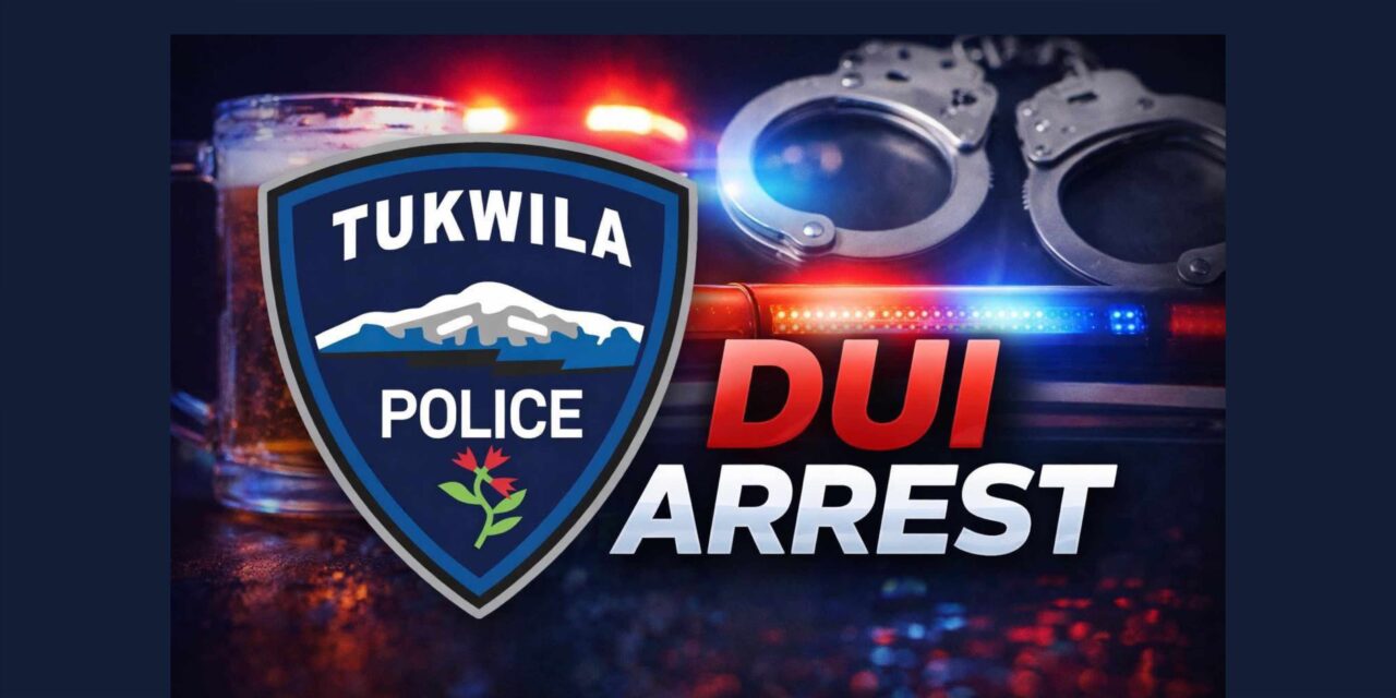 Tukwila suspect booked for DUI, assault after allegedly biting officer during arrest