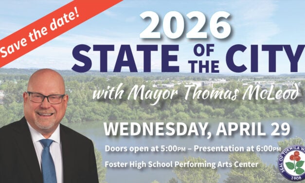 Tukwila Mayor McLeod to deliver 2026 State of the City address on Wednesday, April 29