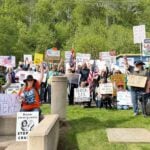 More than 100 rally Friday in Tukwila calling for ICE to leave local communities