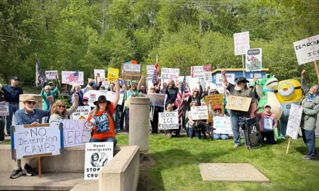 More than 100 rally Friday in Tukwila calling for ICE to leave local communities
