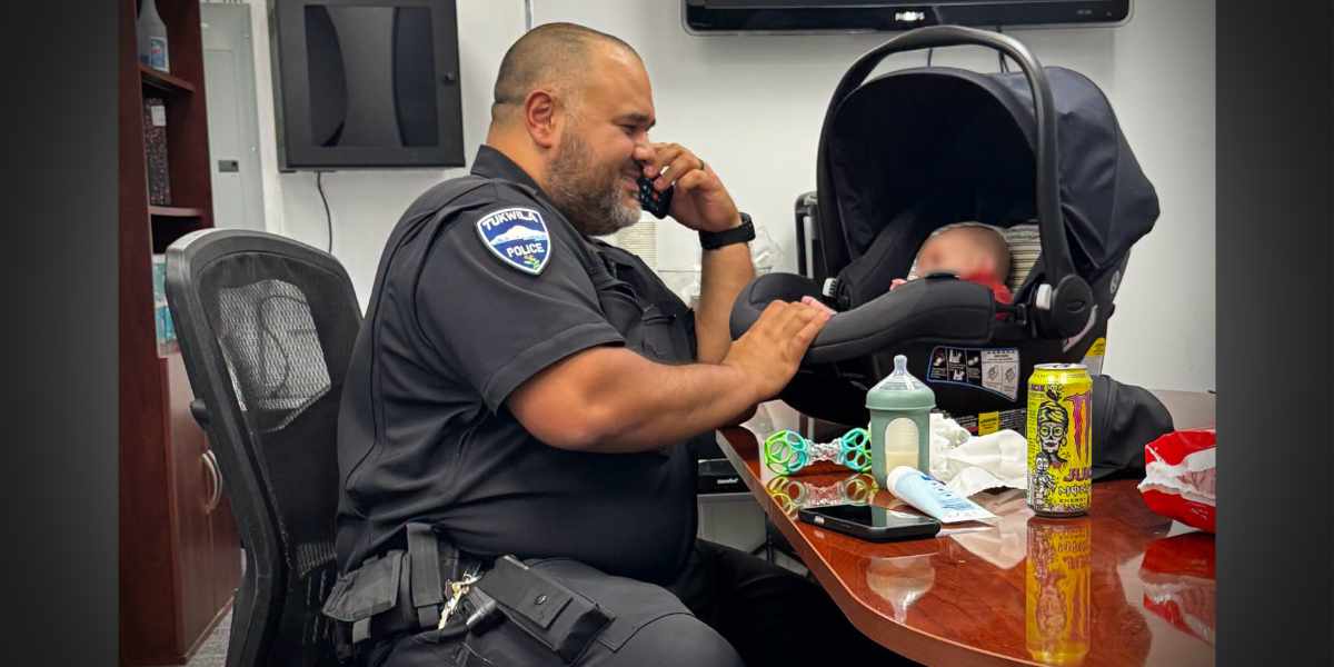 Tukwila Police officer cares for infant after mother’s shoplifting arrest