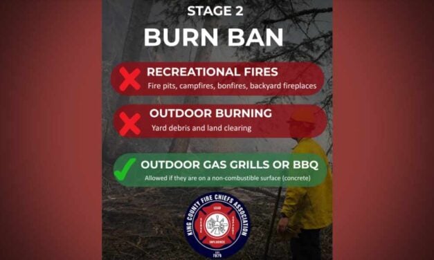 Due to Stage 2 Burn Ban, outdoor fires banned across King County starting Friday