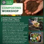 Tukwila food scrap composting class set for Wednesday, Oct. 7